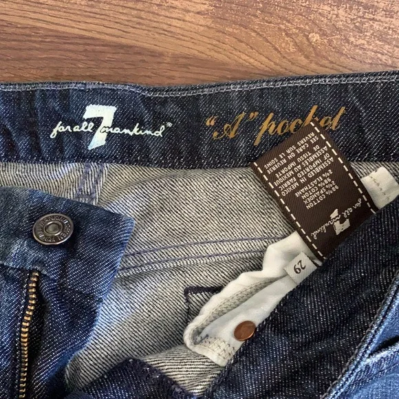 7 for all Mankind A pocket Tall Jean Sz 29 - Picture 6 of 7
